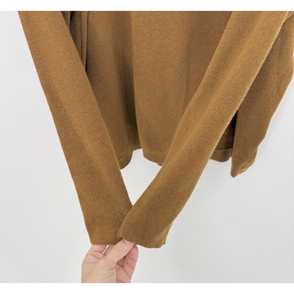 H&M Women’s Mustard Brown Knit Dolman Sleeve Sweater Sz M Boho Preppy Hippie - Picture 4 of 8